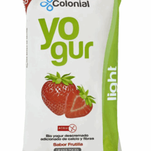 Yogur semidescremado light frutilla Colonial 1 lt