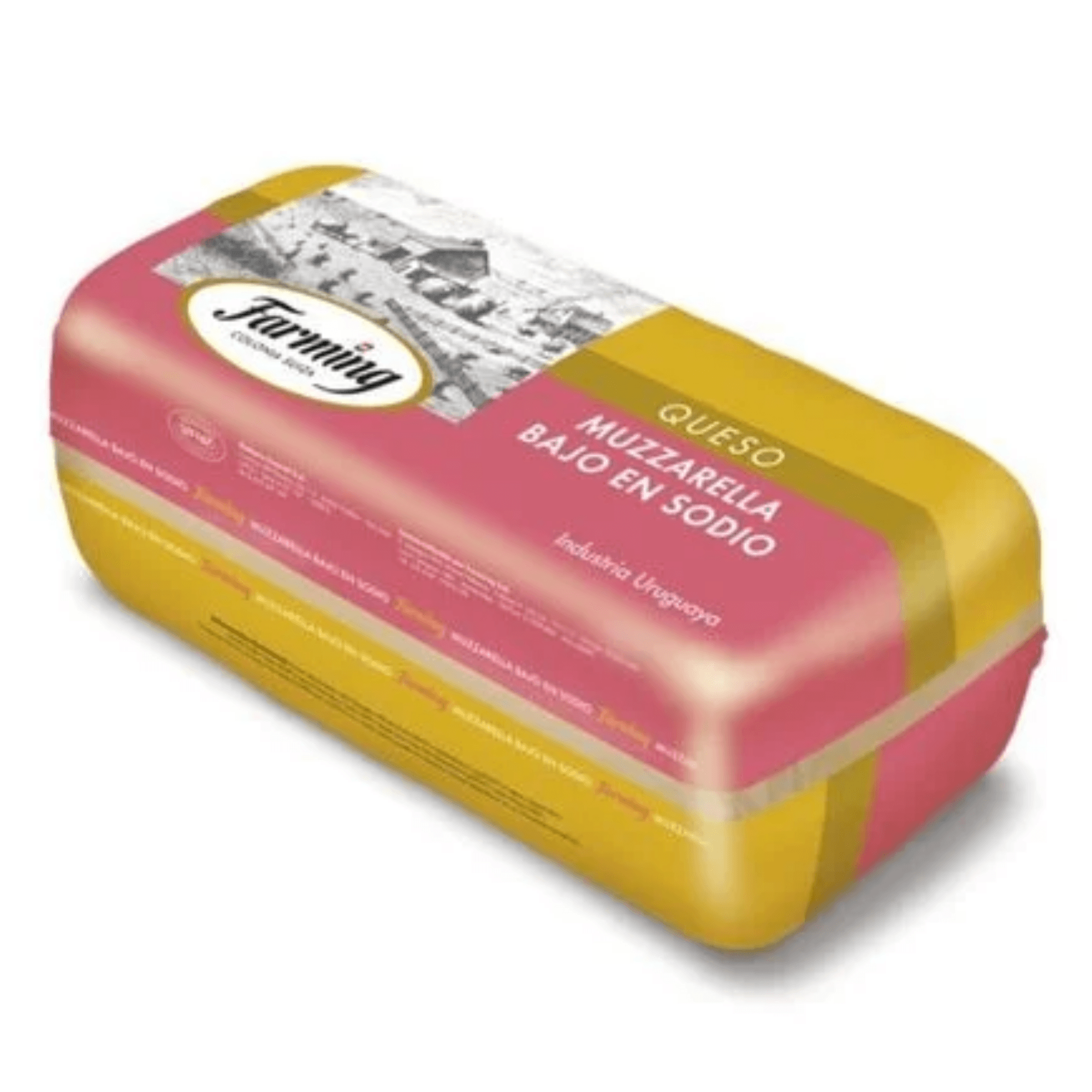 Queso Muzzarella Bajo Sodio Farming 4kg Horma