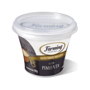 Queso Untable Con Pimienta Farming 190g