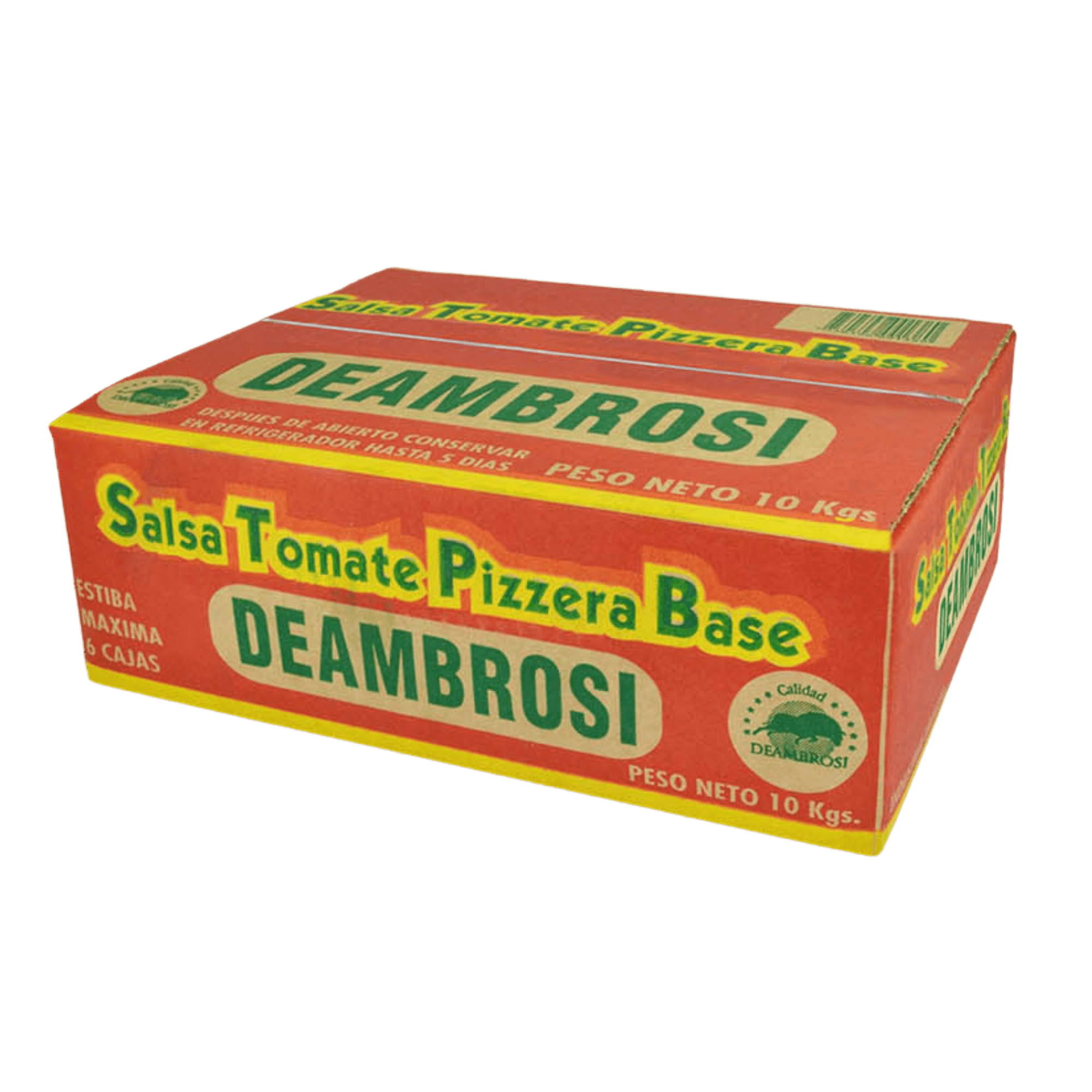 Salsa de Tomate Pizzera Deambrosi 10kg (4 unidades x 2,5kg)