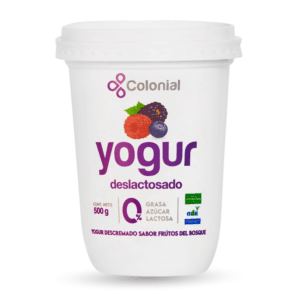 Yogur Light Deslactosado Frutos del Bosque Colonial 500g