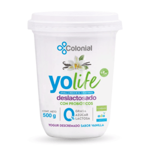 Yogur Light Deslactosado Vainilla Yolife 500g