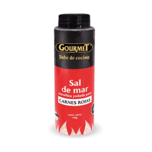 Sal de Mar para Carnes Rojas Gourmet 240g (caja x 6 unidades)