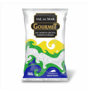 Sal Marina Gruesa  Gourmet Yodofluorada 500g (funda x 30 unidades)