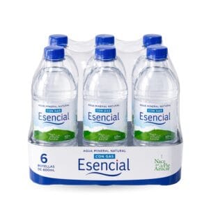 Agua Esencial  600 ml - Funda x 6