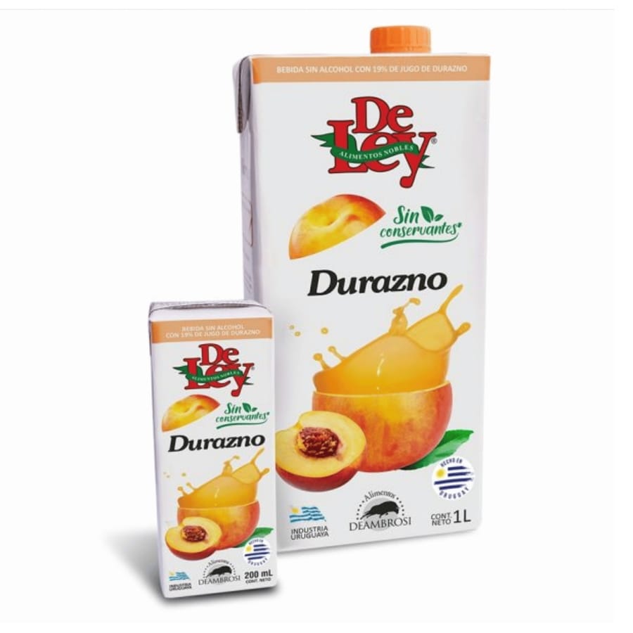 Jugo De Ley Durazno 1lt - caja x 12