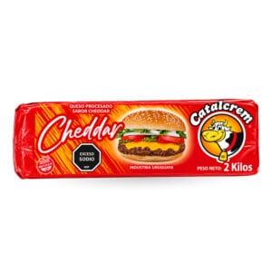 Queso Cheddar Catalcrem Barra 2 Kg